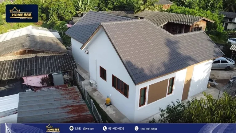 ภาพมุมสูงด้านข้างบ้านคุณหนิง จังหวัดลำปาง